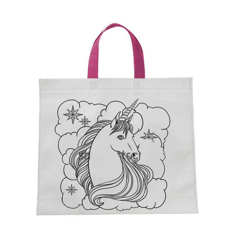 Bolsa de Tela para Colorear Unicornio