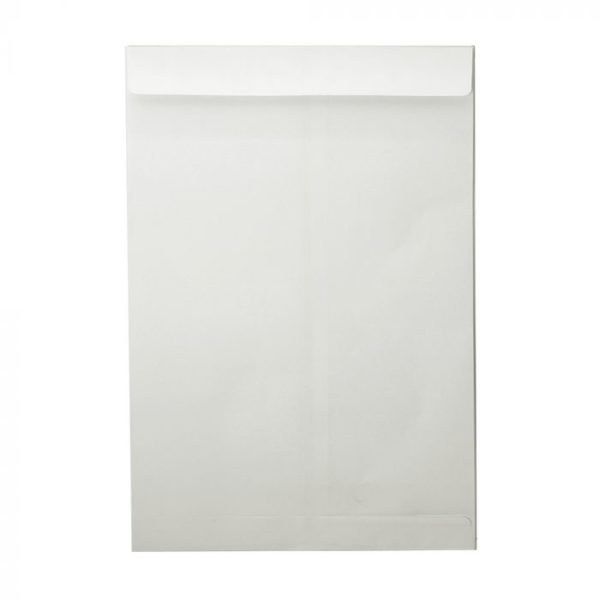 Sobre Saco 1/2 Oficio Blanco 20x28. Paquete 5 Sobres.